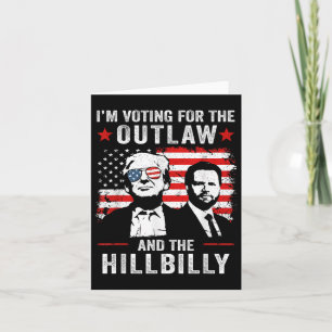 Tarjeta Trump Estoy Votando Por Los Terroristas Y Hillbill