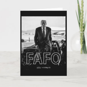Tarjeta Trump Fafo Divertido Fafo Trump Presidente Trump