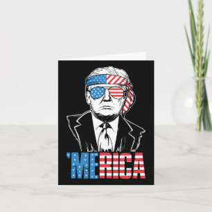 Tarjeta Trump Feliz 4 De Julio Regalos De Bandera Estadoun