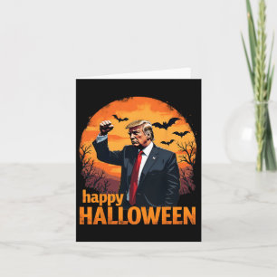 Tarjeta Trump feliz Halloween