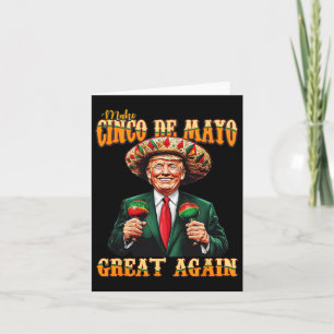 Tarjeta Trump Fiesta otra vez graciosa para el Cinco De Ma