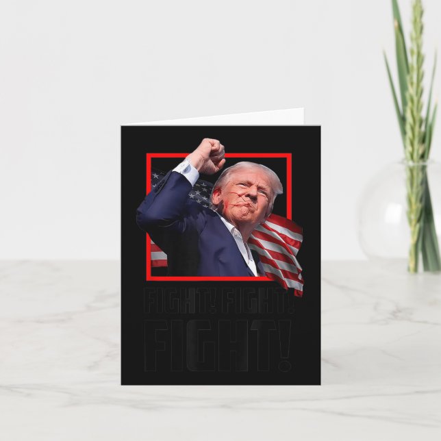 Tarjeta Trump Fight Fight Fight (Anverso)