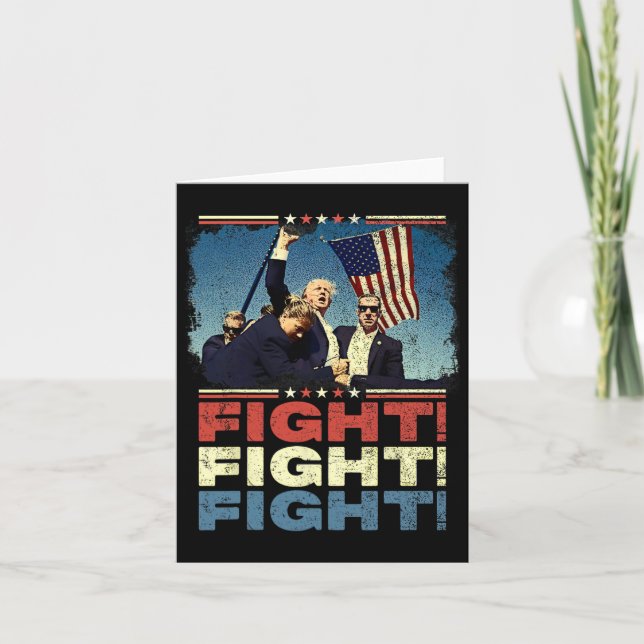 Tarjeta Trump Fight Fight Fight (Anverso)