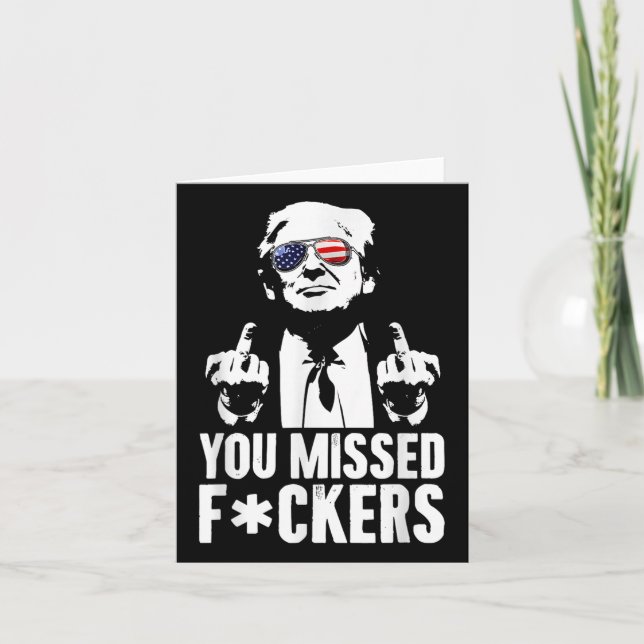 Tarjeta Trump Fight Fight Fight (Anverso)