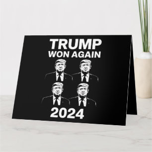 Tarjeta Trump Ganó De Nuevo Elección 2024 Día de Inaugurac