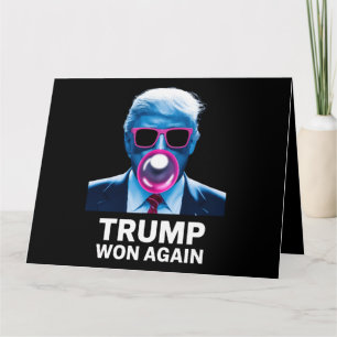Tarjeta Trump Ganó De Nuevo Votación Electoral 2024 Presid
