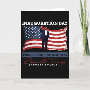 Tarjeta Trump Ganó Inauguración de Elección de 2025 Hombre