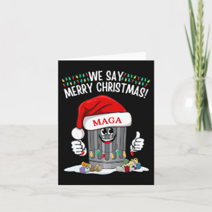 Tarjeta Trump Garge decimos Feliz Navidad Mega Sombrero