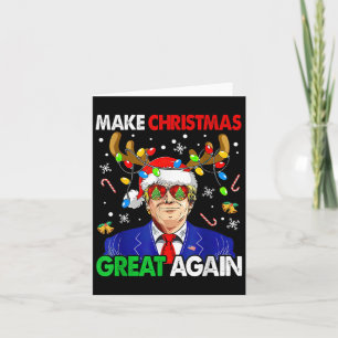 Tarjeta Trump gracioso hace que los Navidades vuelvan a se