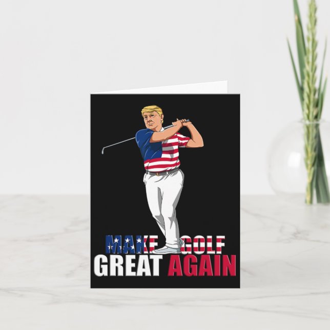 Tarjeta Trump - Gracioso regalo de golf (Anverso)