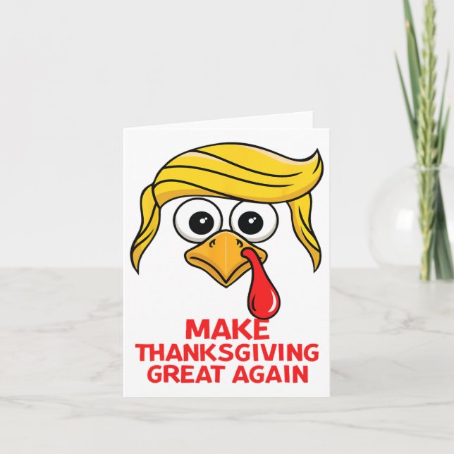 Tarjeta Trump gracioso vuelve a hacer grande el día de Acc (Anverso)
