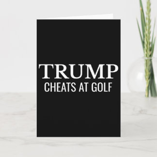 Tarjeta Trump Hace Trampa en el Golf – Protesta Política D