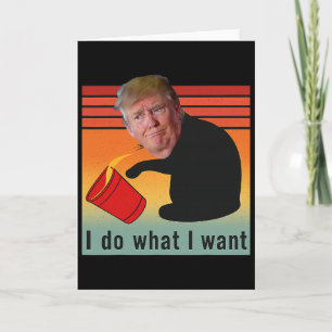 Tarjeta Trump Hago Lo Que Quiero Divertido Economía Accion