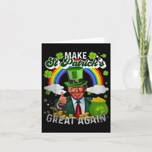 Tarjeta Trump Haz de nuevo genial el día de San Patricio 4