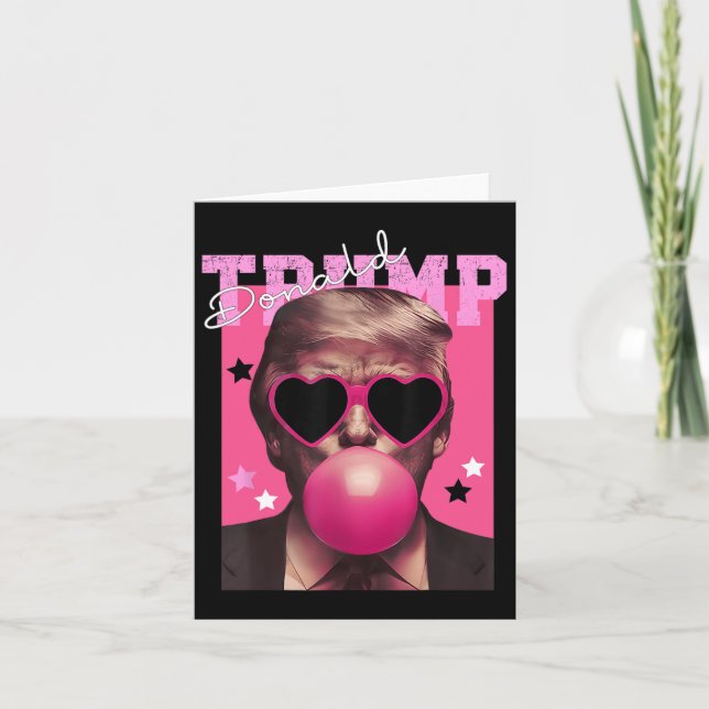 Tarjeta Trump: Huevas rosas de la explosión de la burbuja  (Anverso)