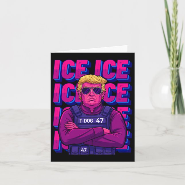 Tarjeta Trump Ice Agent Shirt (Anverso)