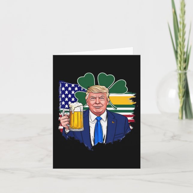 Tarjeta Trump Iris vuelve a ser gracioso el día de San Pat (Anverso)