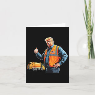 Tarjeta Trump lanza la bandera estadounidense al trabajado