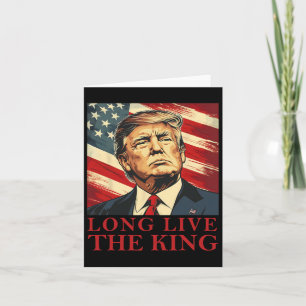 Tarjeta Trump, larga vida al patriota rey estadounidense