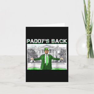 Tarjeta Trump Leprechau es gracioso el día de la vuelta de