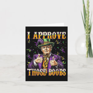 Tarjeta Trump Lo Apruebo, Funny Donald Trump Mardi