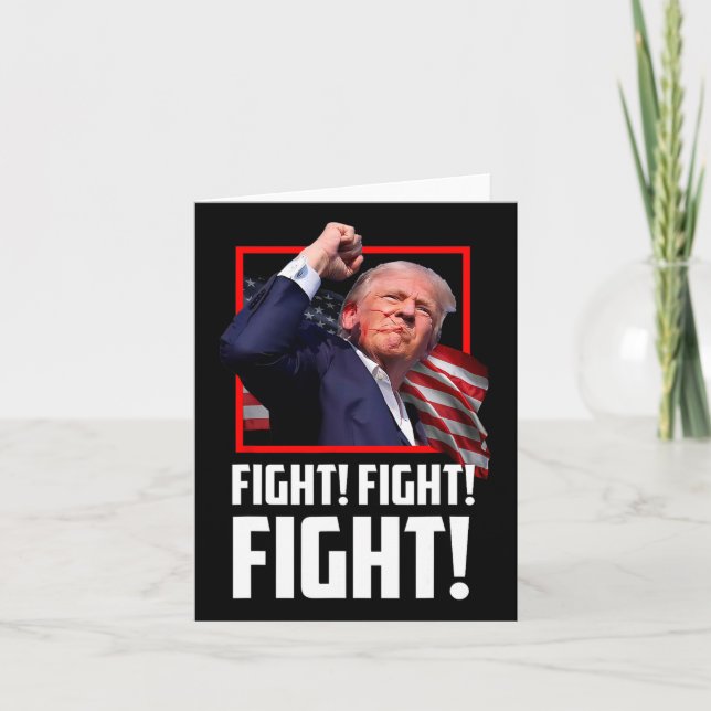 Tarjeta Trump lucha contra luchadores partidarios de los n (Anverso)