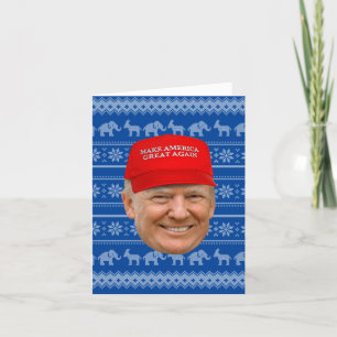 Tarjeta TRUMP MAGA Navidad