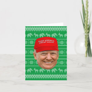 Tarjeta TRUMP MAGA Navidad