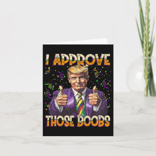 Tarjeta Trump Mardi Gras Ee. Uu. Apruebo Esos Restos Graci