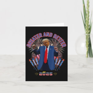 Tarjeta Trump Mayor y Mejor América 2025 Año Nuevo Goa