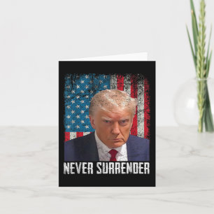 Tarjeta Trump Mug - Disparo a Donald Trump - Nunca Sur