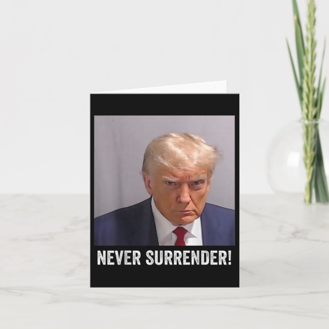 Tarjeta Trump Mug Shot (Anverso)