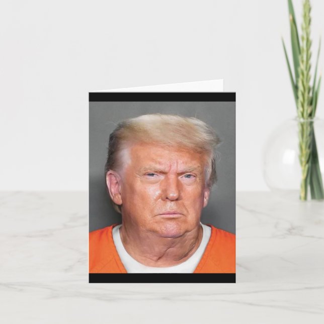 Tarjeta Trump Mugshot (Anverso)