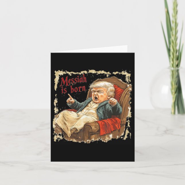 Tarjeta Trump Navidades feos de Jesucristo (Anverso)