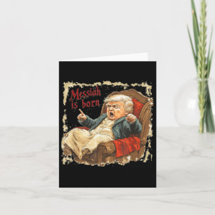 Tarjeta Trump Navidades feos de Jesucristo