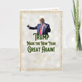 Tarjeta Trump New Year's Card | Funny Trump Card