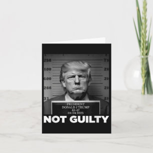 Tarjeta Trump no es culpable de asesinato sin Trump, estoy