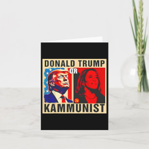 Tarjeta Trump O Kammunista Elección Presidencial 2024 Kama