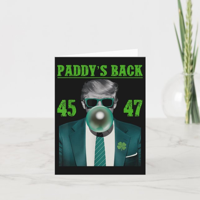 Tarjeta Trump Paddle Back Design - Funny Trump St (Anverso)