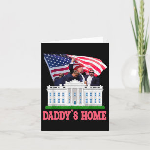Tarjeta Trump Papá Está en Casa Adiós Joe Biden Abandona C