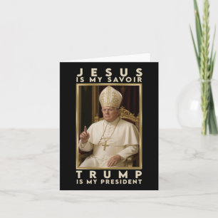 Tarjeta Trump Por El Papa Contra El Presidente De Los Cami