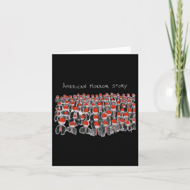 Tarjeta Trump Presidente Usa Bandera Halloween Horror 1 (Anverso)