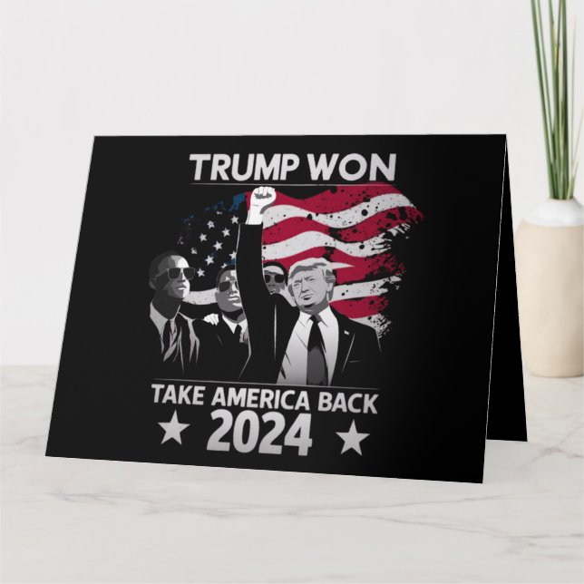 Tarjeta Trump recuperará a Estados Unidos en 2024 (Anverso)
