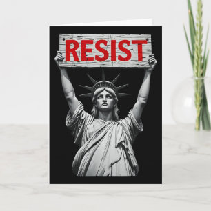Tarjeta Trump Resiste Protesta Anti Trump Política Antipol