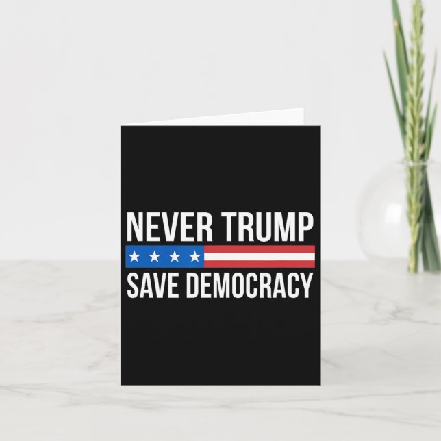 Tarjeta Trump - Salvar la democracia - (Anverso)