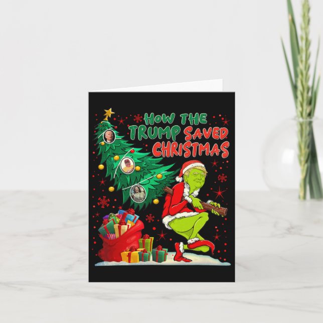 Tarjeta Trump salvó a los Navidades con Navidades divertid (Anverso)