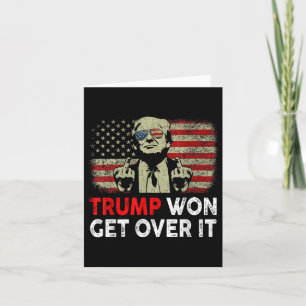 Tarjeta Trump se vencerá de él, patriótico pro Trump anti