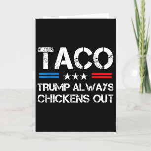 Tarjeta Trump Siempre se Rinde Taco Comercio Meme Divertid