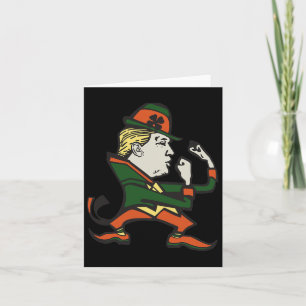 Tarjeta Trump St. Paddy es gracioso el día de Trump sin pa