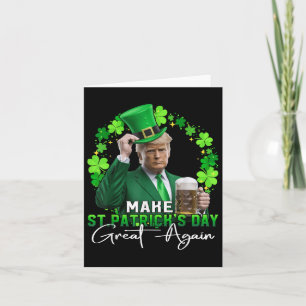 Tarjeta Trump St Patricks Day 2025